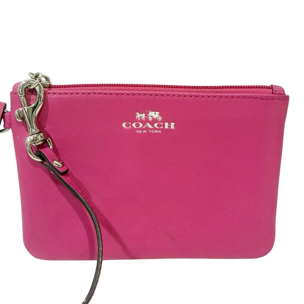 Coach Pink Wristlet Clutch